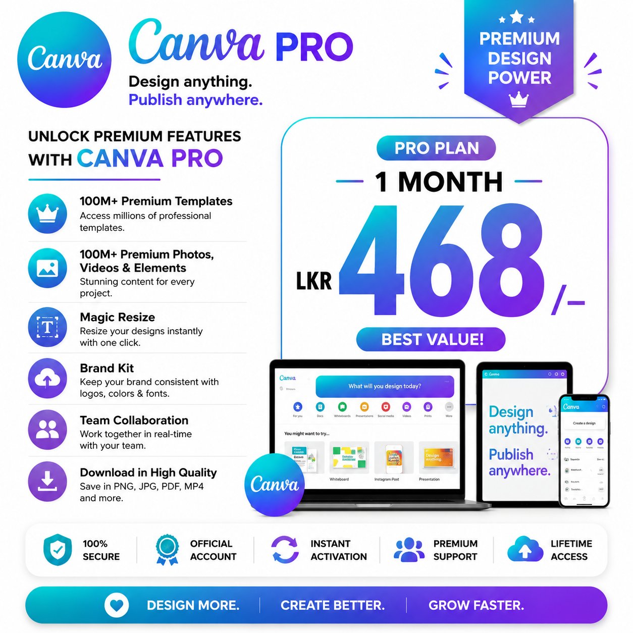 CANVA HAED1 MONTH PRO