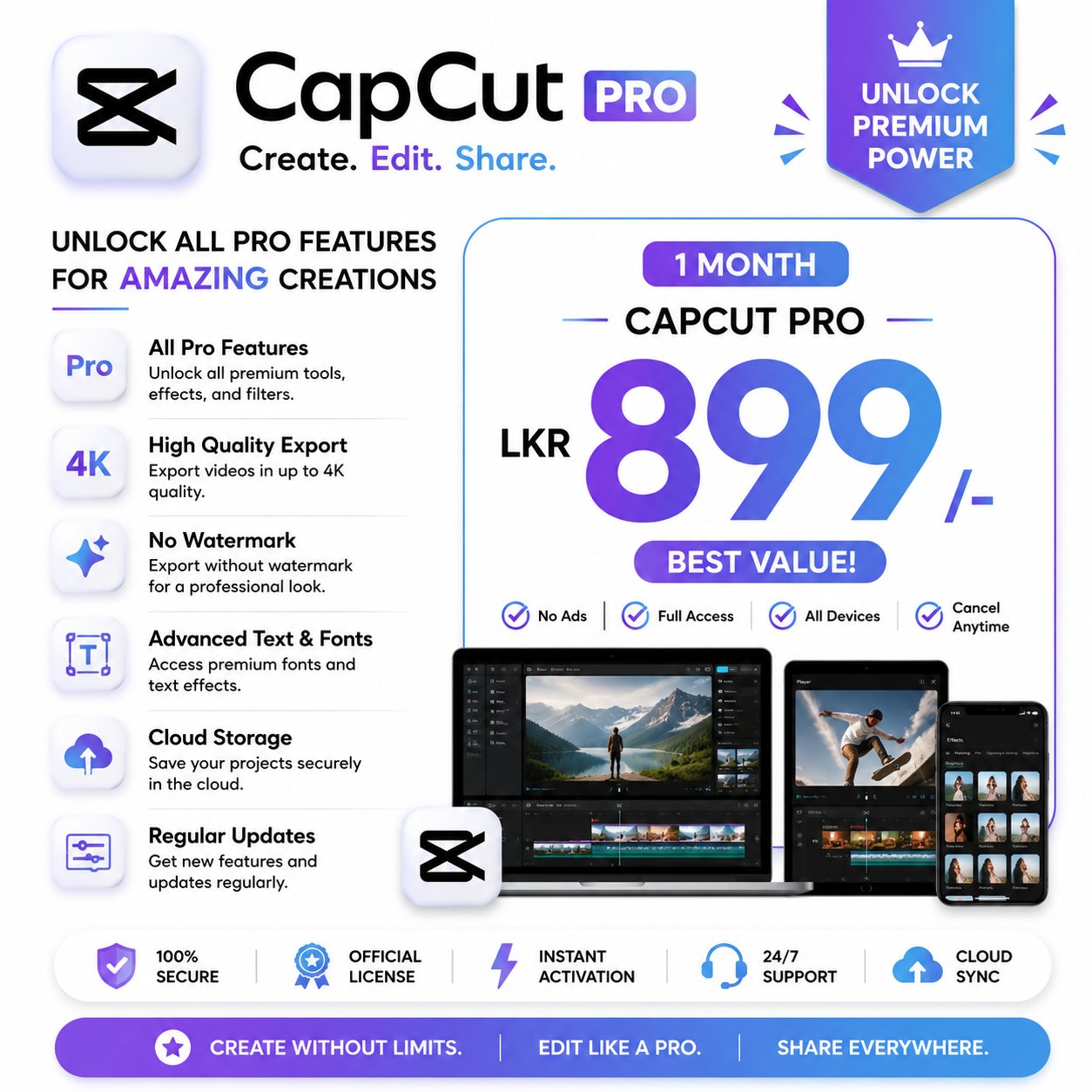 CUP CUT PRO 1 MONTH