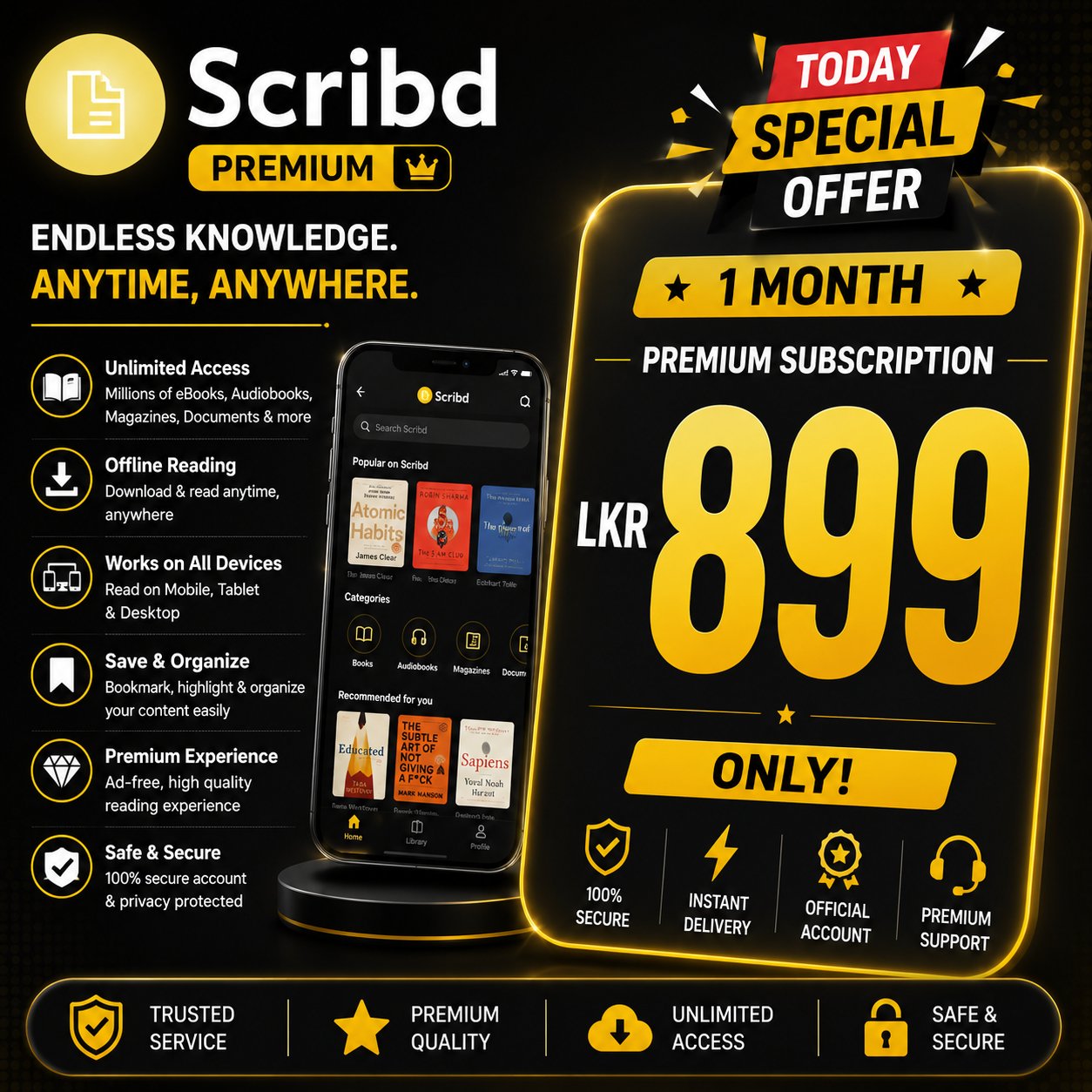 Scribd Premiume 1 Month — image 1