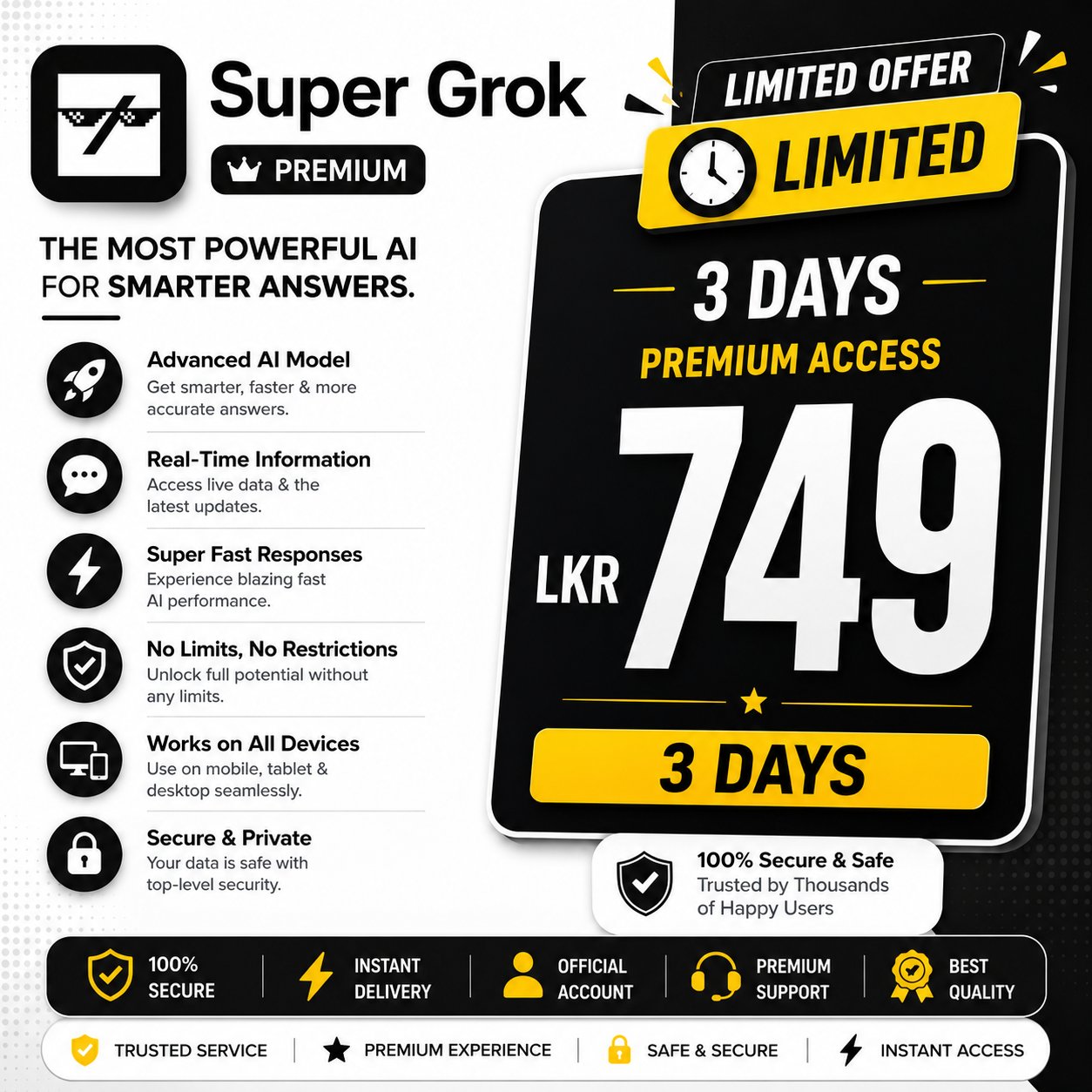Super Grok Premium 3days — image 1